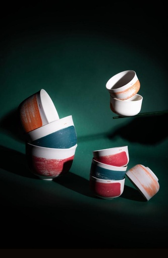 Tasse décor pinceau