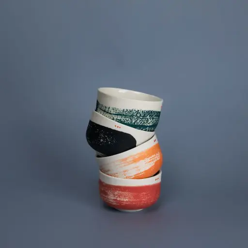 Tasse décor pinceau